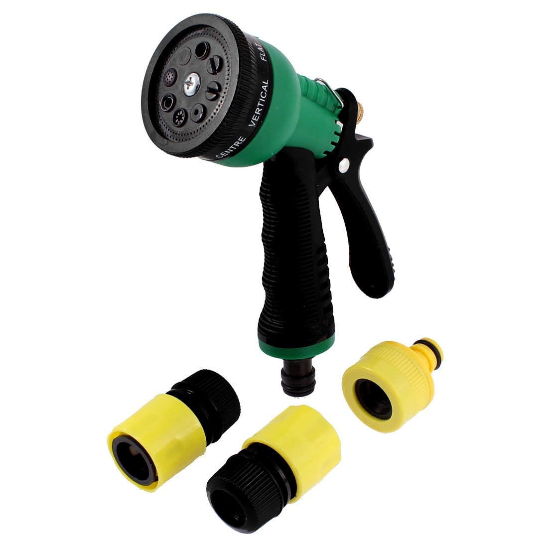 Garden Irrigation Cleaning Water Hose Squirt Sprayer Nozzle Connector - Green,Black,Yellow