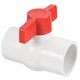 preview thumbnail 4 of 3, 1-1/2" UPVC Ball Valve Compact T-Handle for Irrigation Water Treatment, White