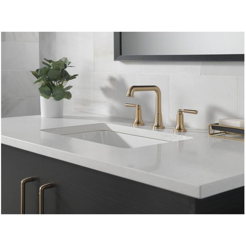Delta 3536-MPU-DST Saylor 1.2 GPM Widespread Bathroom Faucet with Push