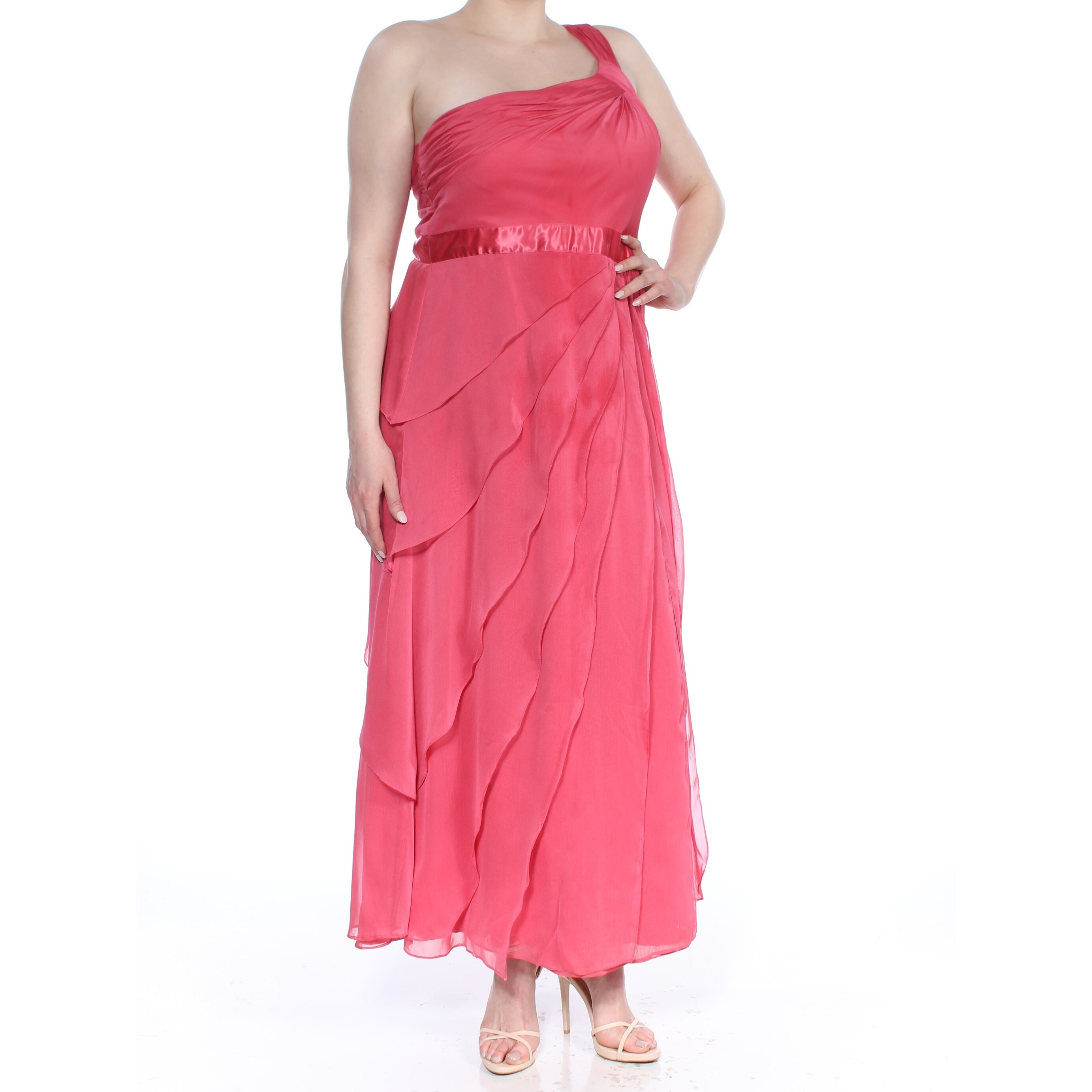coral dress size 18