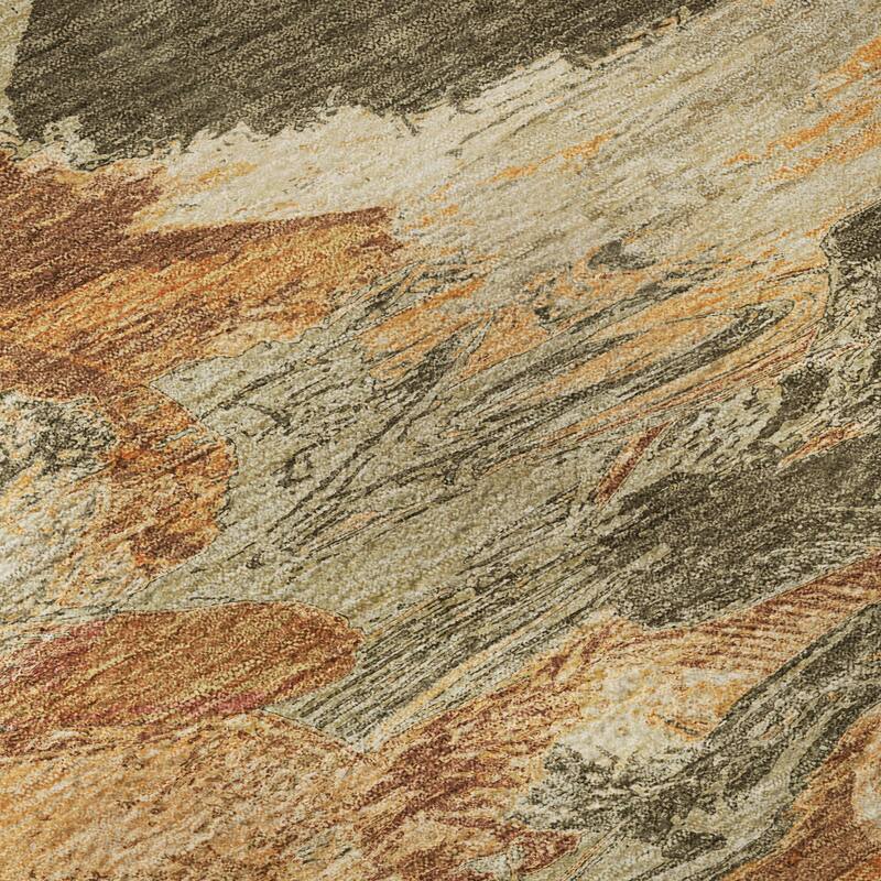 Premium Washable Super Soft Contemporary Brushstrokes Mayfield Rug