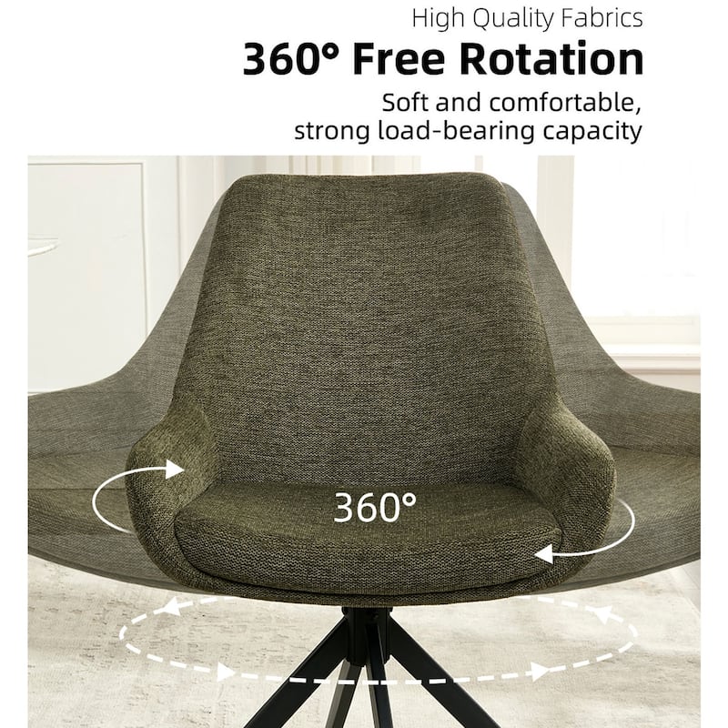 Swivel Dining Chairs set of 2/4,Mid Century Modern Dining Room Chairs