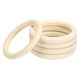PATIKIL 125mm Wooden Craft Rings - 20 Pack Natural Wood Circles For DIY Projects