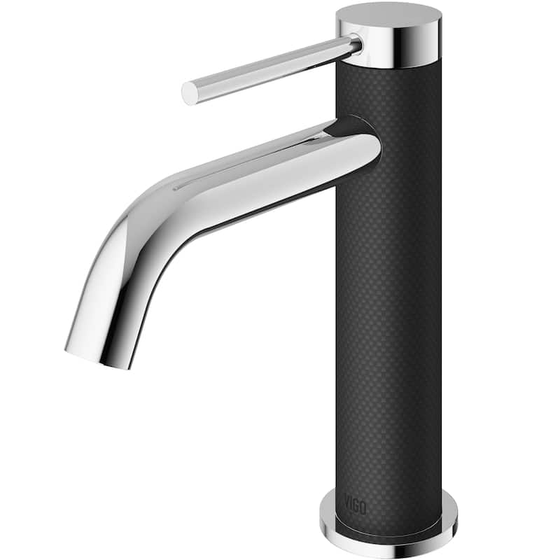 VIGO Madison 8" H Single Handle Single Hole Bathroom Faucet - Without Extras - Chrome