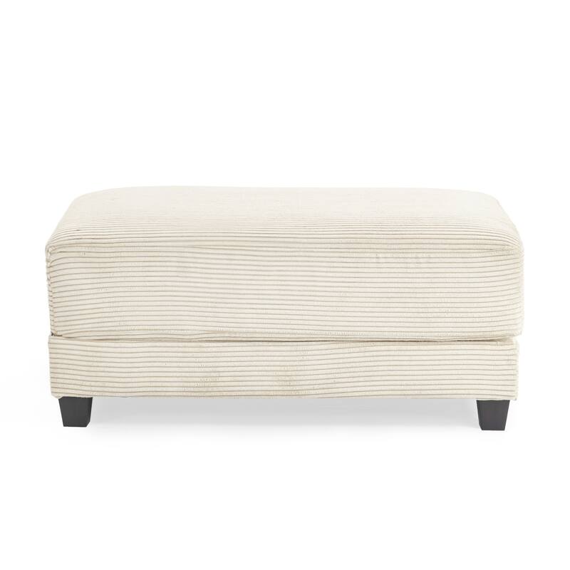 The Contemporary Oversized Corduroy Ottoman