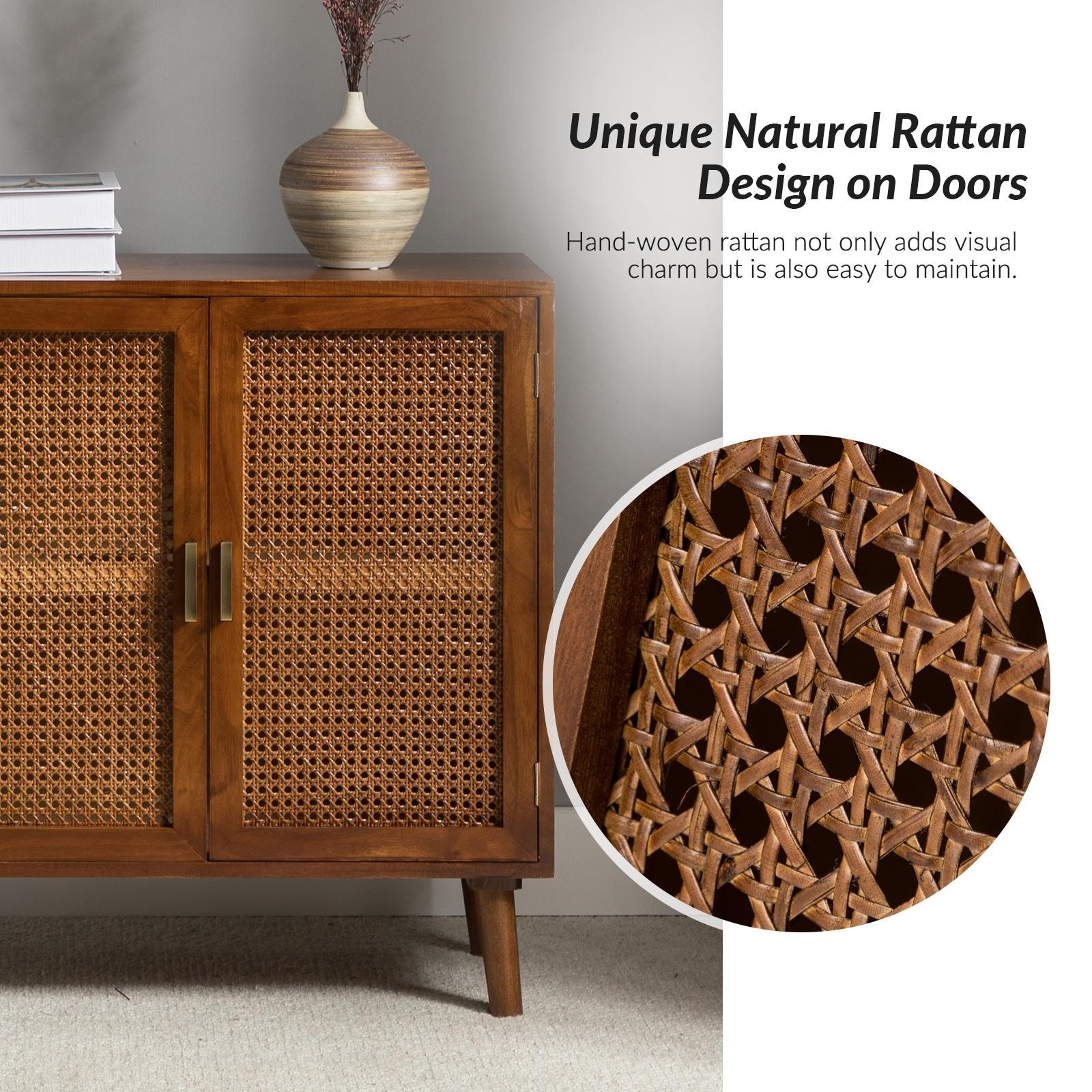 Borsippa 2-Door Accent Cabinet with Shelves by HULALA HOME