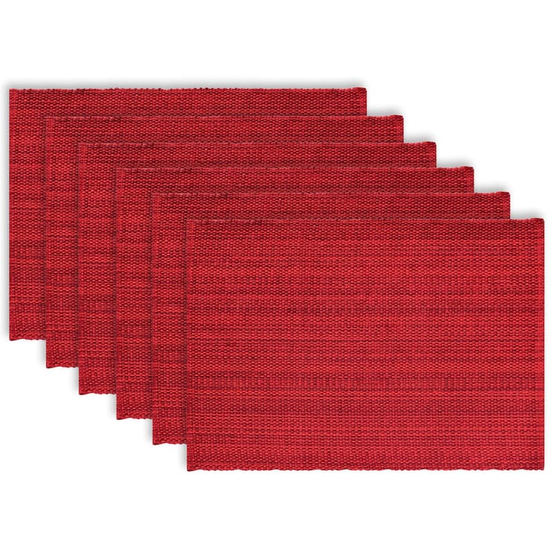 Fabstyles Casual Classic Cotton Placemat Set of 6 - 13x19