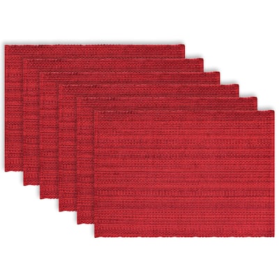 Fabstyles Casual Classic Cotton Placemat Set of 6 - 13x19