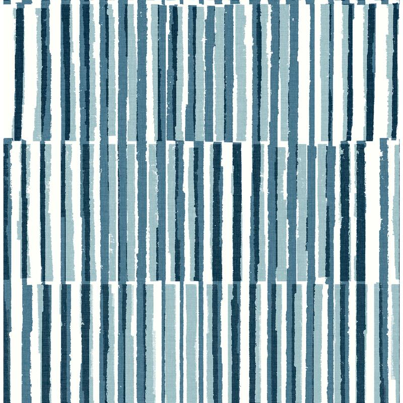 A-Street Prints Sabah Teal Stripe Wallpaper