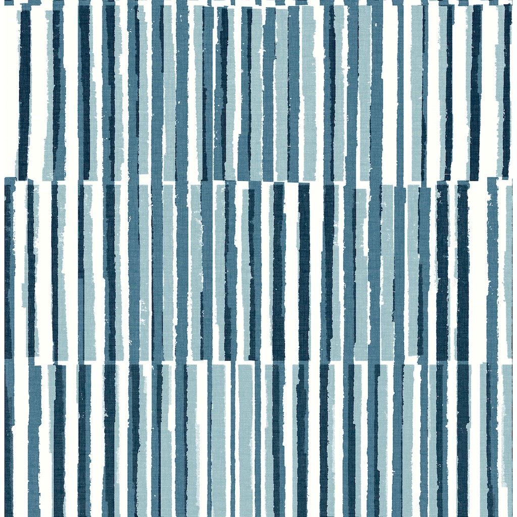 A-Street Prints Sabah Teal Stripe Wallpaper