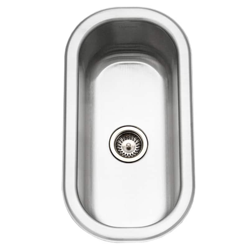 Houzer Club 10 inch Stainless Steel Undermount Bar Sink with Strainer & Grid