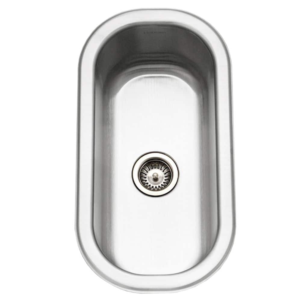 Houzer Club 10 inch Stainless Steel Undermount Bar Sink with Strainer & Grid