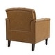 preview thumbnail 37 of 69, Tufted Vegan Leather Accent Chair Upholstered Armchair