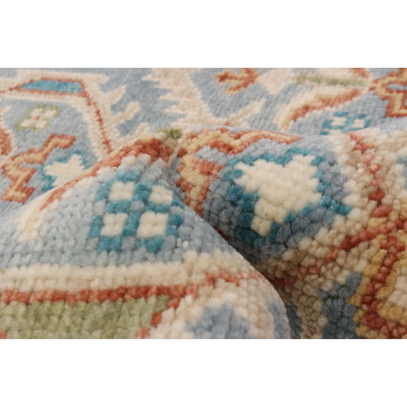 ECARPETGALLERY Hand-knotted Jules Serapi Light Blue Wool Rug - 8'1 x 10'0