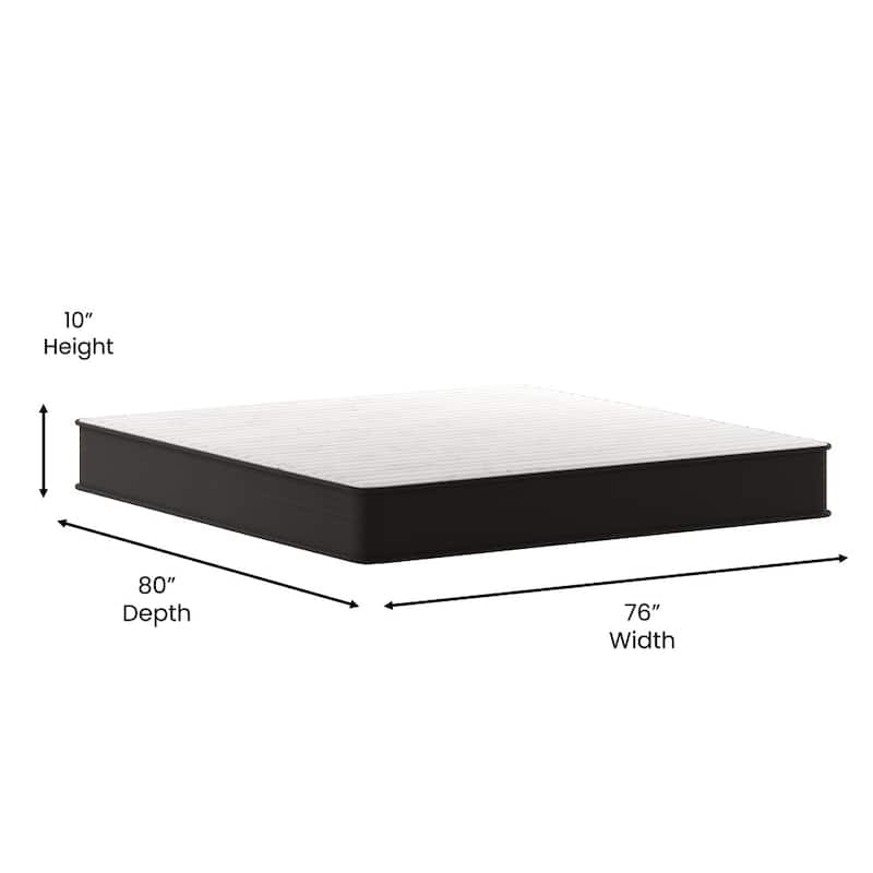 10" Hybrid Foam and Pocket Spring Mattress, Mattress in a Box