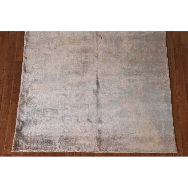 All-Over Abstract Modern Area Rug Handmade Wool Carpet - 5'1" x 7'11"