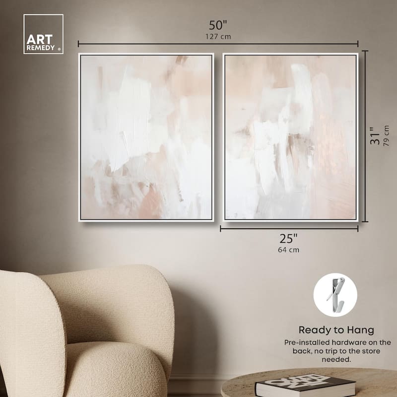 Opalescent Hues III Canvas Set of 2 by Art Remedy