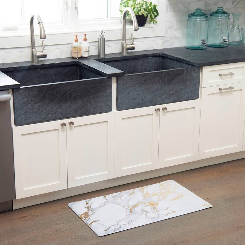 SoHome Cozy Living Modern Marble Anti-Fatigue Kitchen Mat