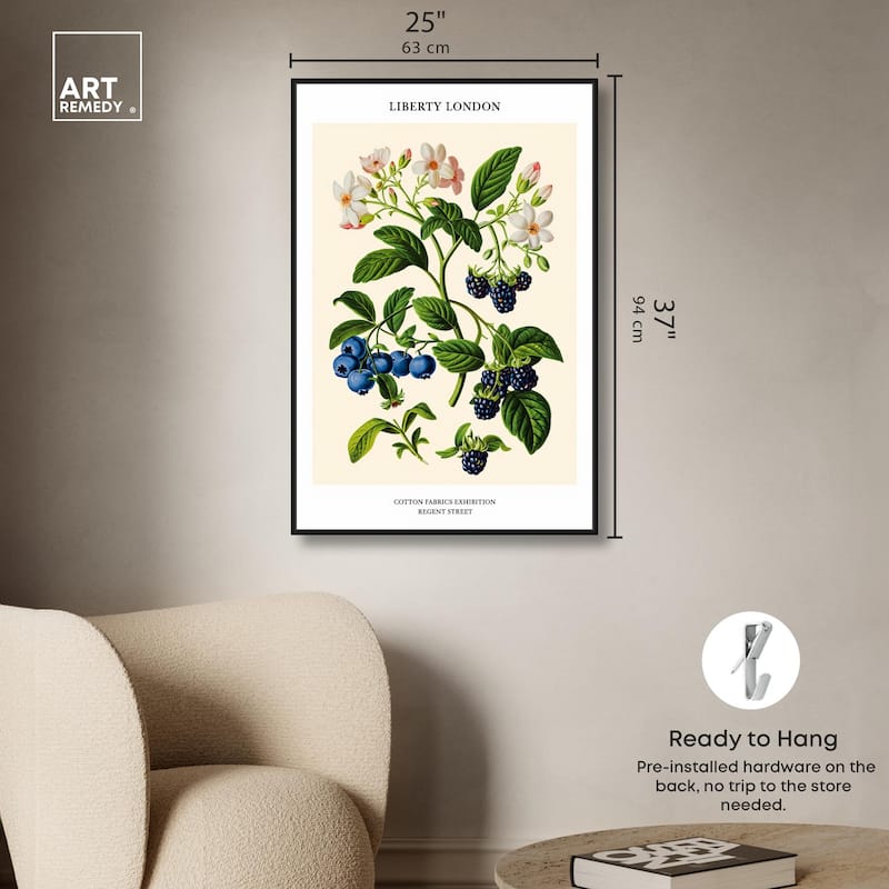 Berries and Blooms II Canvas by Art Remedy