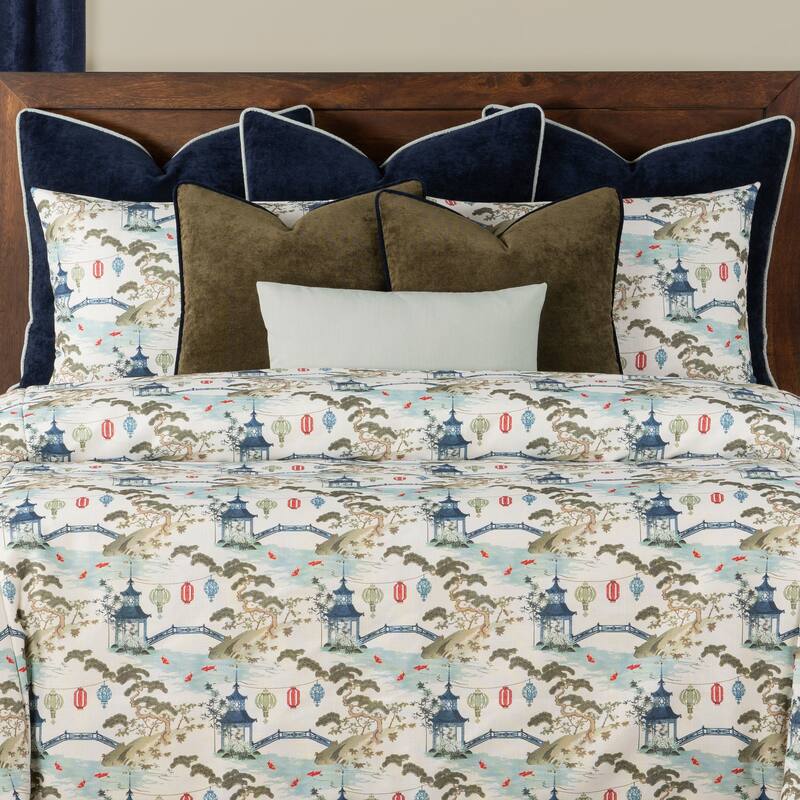 Siscovers Tranquil Japanese Garden Print Duvet Set