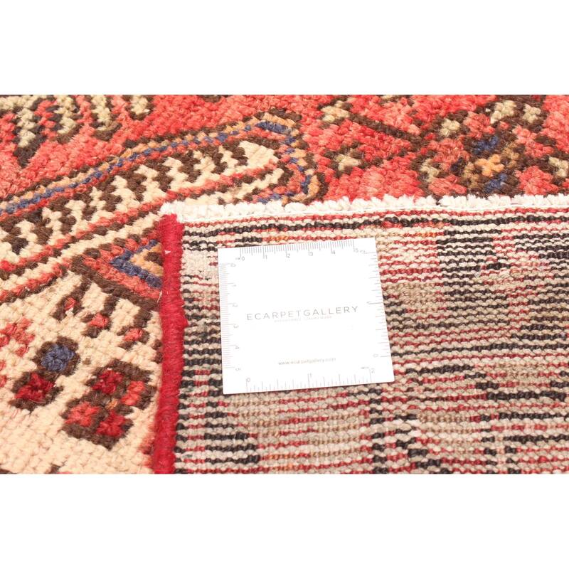 ECARPETGALLERY Hand-knotted Andelz Red Wool Rug - 3'11 x 7'4