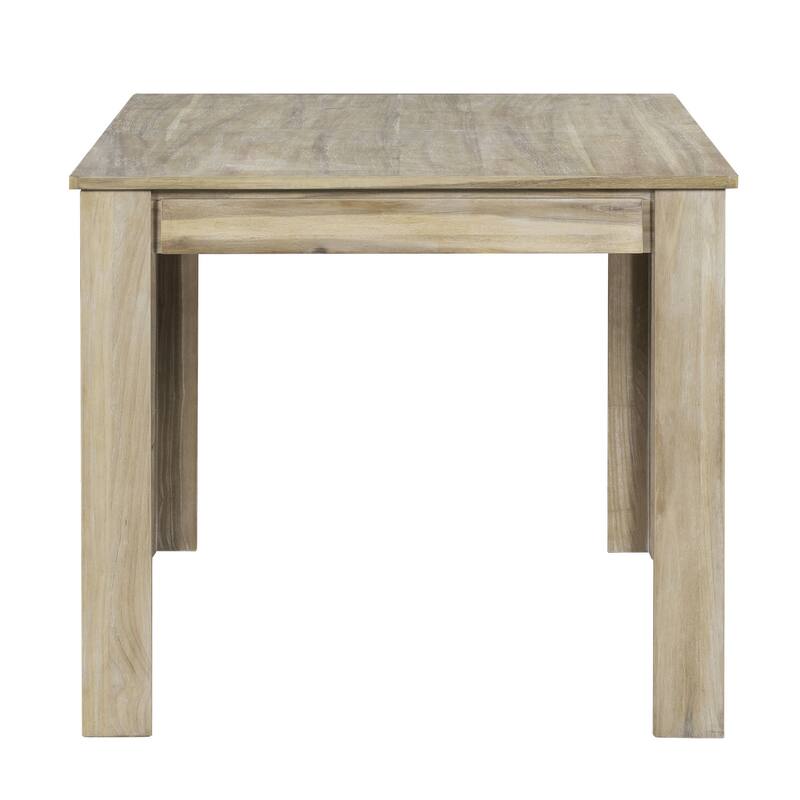 7-Piece Wooden Dining Table Set with 12" Leaf