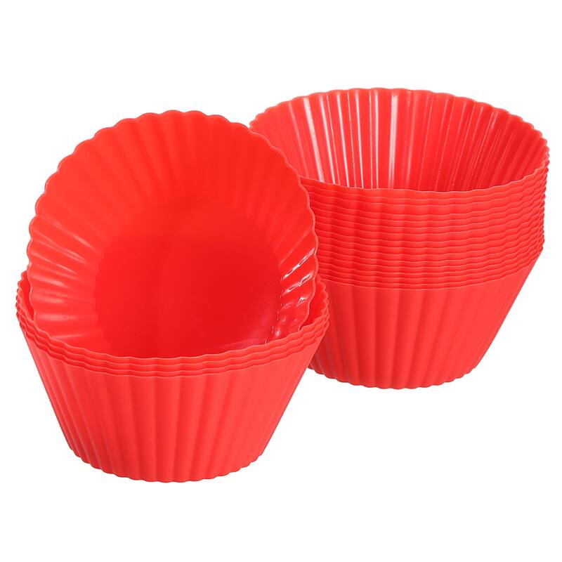 Silicone Cupcake Baking Cups, 2.8" Non-Stick Muffins Liners