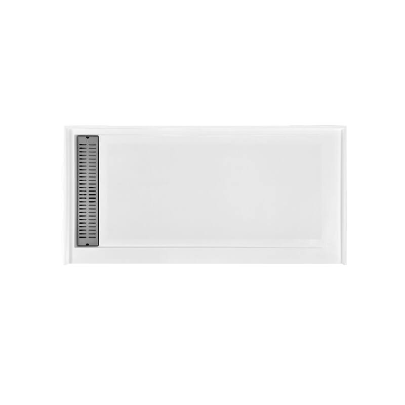 Transolid FSC6034L Commercial 60" x 34" Rectangular Shower Base with