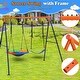 preview thumbnail 2 of 5, 32" Saucer Swing with Stand for Kids Outdoor