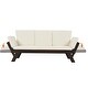 preview thumbnail 3 of 5, Merax Outdoor Wood Daybed Sofa Chaise Lounge with Cushions