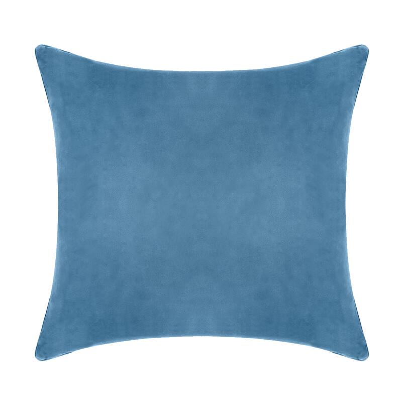 A1HC Velvet Throw Pillow Insert, Hypoallergenic Down Alternative Fill, Pack of 1 - 22x22 Inches - Navy Blue
