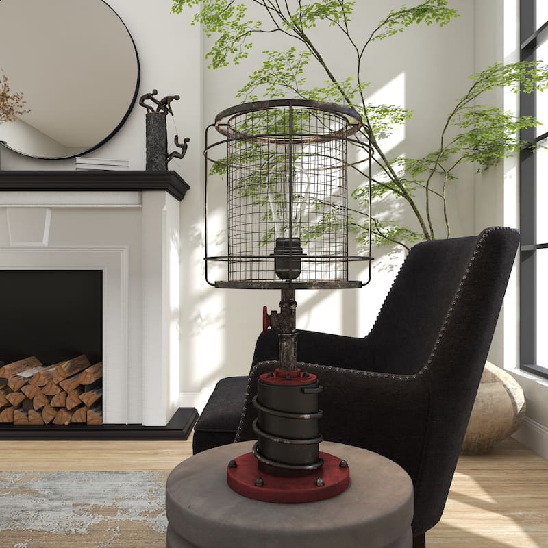 Benzara 21-inch Metal Table Lamp