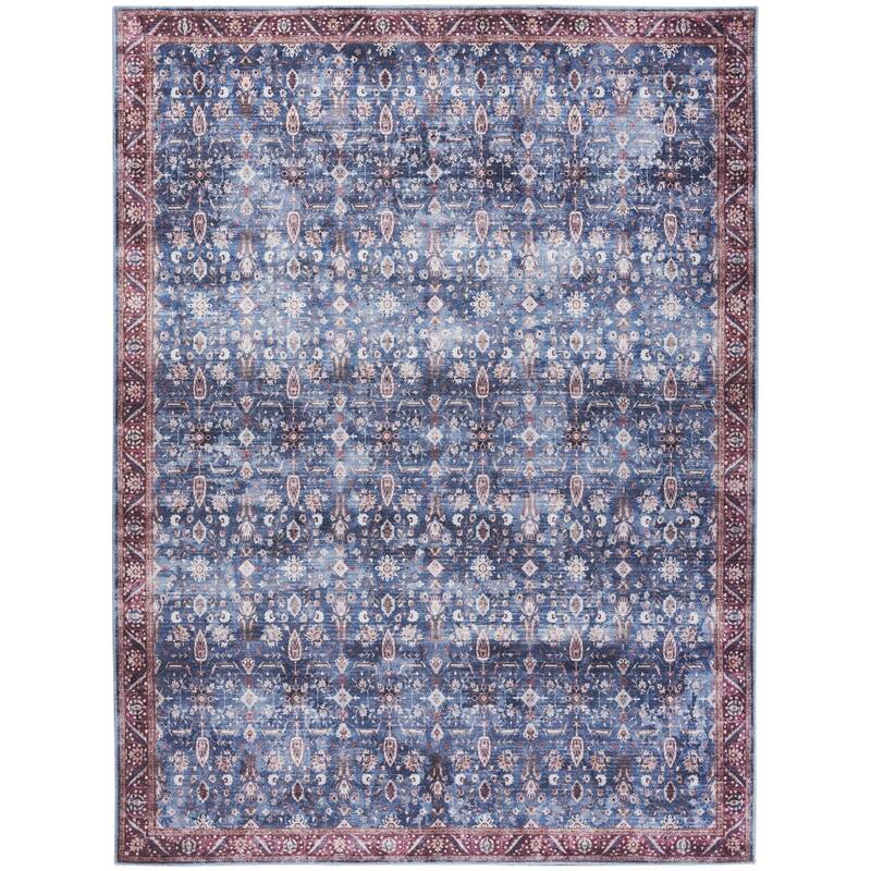 Nomuy Power Loomed Distressed Non Skid Area Rug By HomeRoots - 4' x 6'