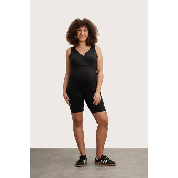 slide 2 of 6, Stretch & Support romper 2 XL - Black