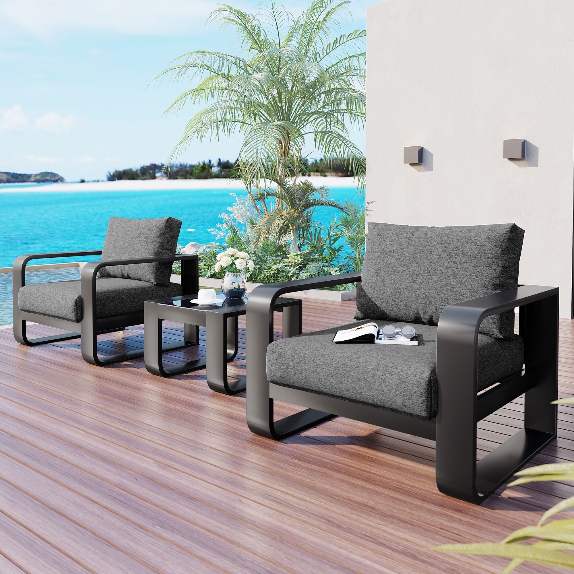 Cutter Teardrop Wicker Lounge Chair with Cushion brown Bed Bath Beyond 40401348