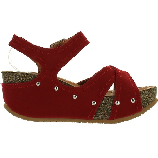 low cork wedge sandals