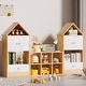 preview thumbnail 38 of 56, MVersatile Kids Bookshelf House Shape Toy Organizer for Bedroom Playroom