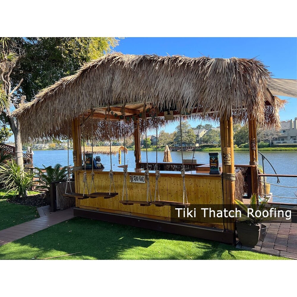 Mexican Straw Roof Thatch Palm Rolls Duck Blind Grass Tiki Huts Boat Bar  Roofing