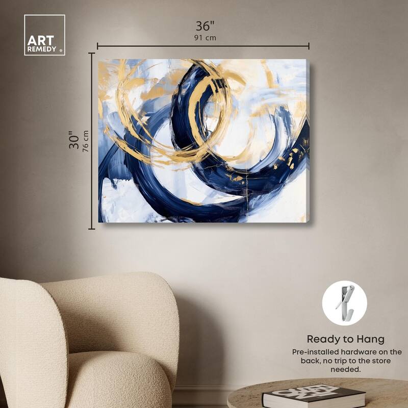 Bold Whirl I Canvas by Art Remedy, Gallery Wrapped