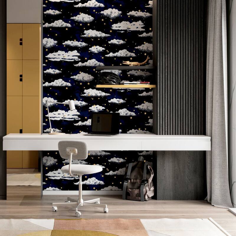 Arthouse Zeno Navy Starry Skies Wallpaper