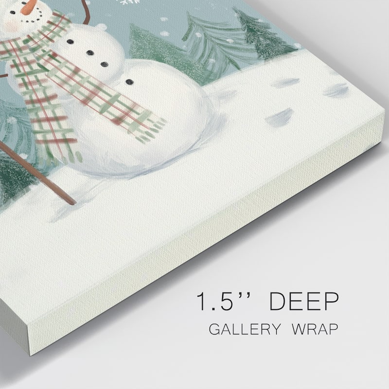 Jolly Snowman I-Premium Gallery Wrapped Canvas - Ready to Hang