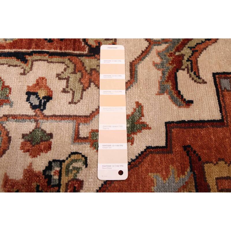 ECARPETGALLERY Hand-knotted Jules Sultane Ivory Wool Rug - 8'10 x 12'1