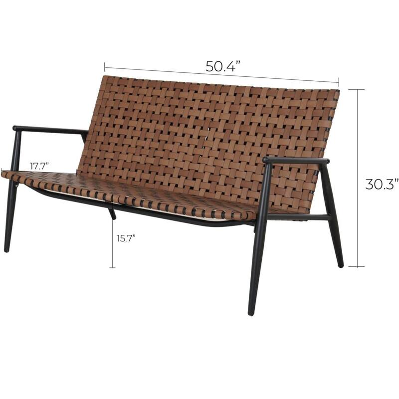 Patio Wicker Rattan Adirondack Chairs And Table Set