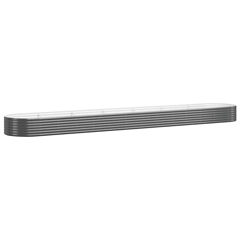 vidaXL Garden Raised Bed Powder-coated steel - 126.8 x 126.8 x 14.2 in