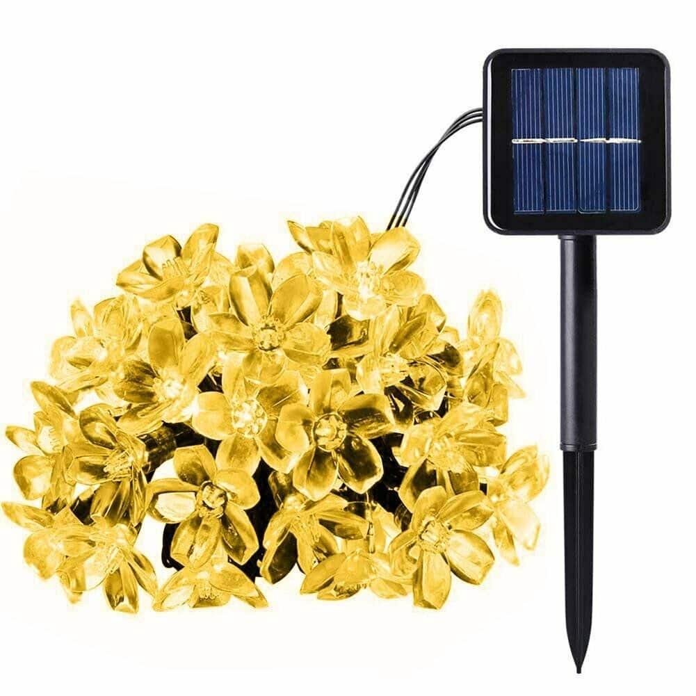 30LED 6.5m Solar Cherry Blossom String Decorative Light