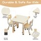 preview thumbnail 2 of 8, Height Adjustable Kids Table and 2 Chairs for Reading
