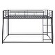 preview thumbnail 13 of 11, Metal Floor Bunk Bed, Full XL over Queen