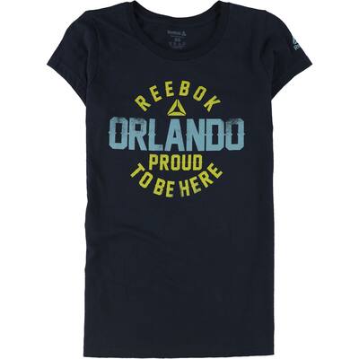 Reebok Womens Orlando Proud To Be Here Graphic T-Shirt