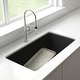 preview thumbnail 4 of 20, Blanco Precis 18-In X 33-In Granite Kitchen Sink - 33" x 18" x 9.25"