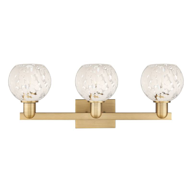 Innovations Lighting Endless Possibilities Arcadia - White Mouchette - 3 Light 25" Bath Vanity Light